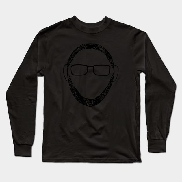 Bearded Glasses Long Sleeve T-Shirt by patrickhaikalRB